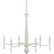 Donnybrook 6 Light 32.5 inch Snow White Chandelier Ceiling Light