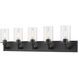 Savannah 5 Light 38.75 inch Bronze Vanity Wall Light