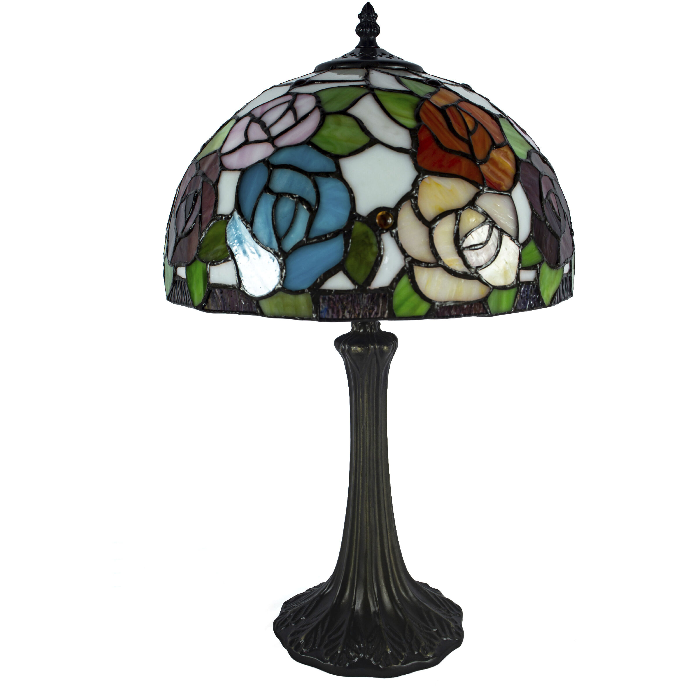 East Cape 19.5 inch 75.00 watt Antique Bronze Tiffany Table Lamp Portable Light