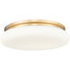 Soleil 1 Light 20 inch Modern Gold Flush Mount Ceiling Light