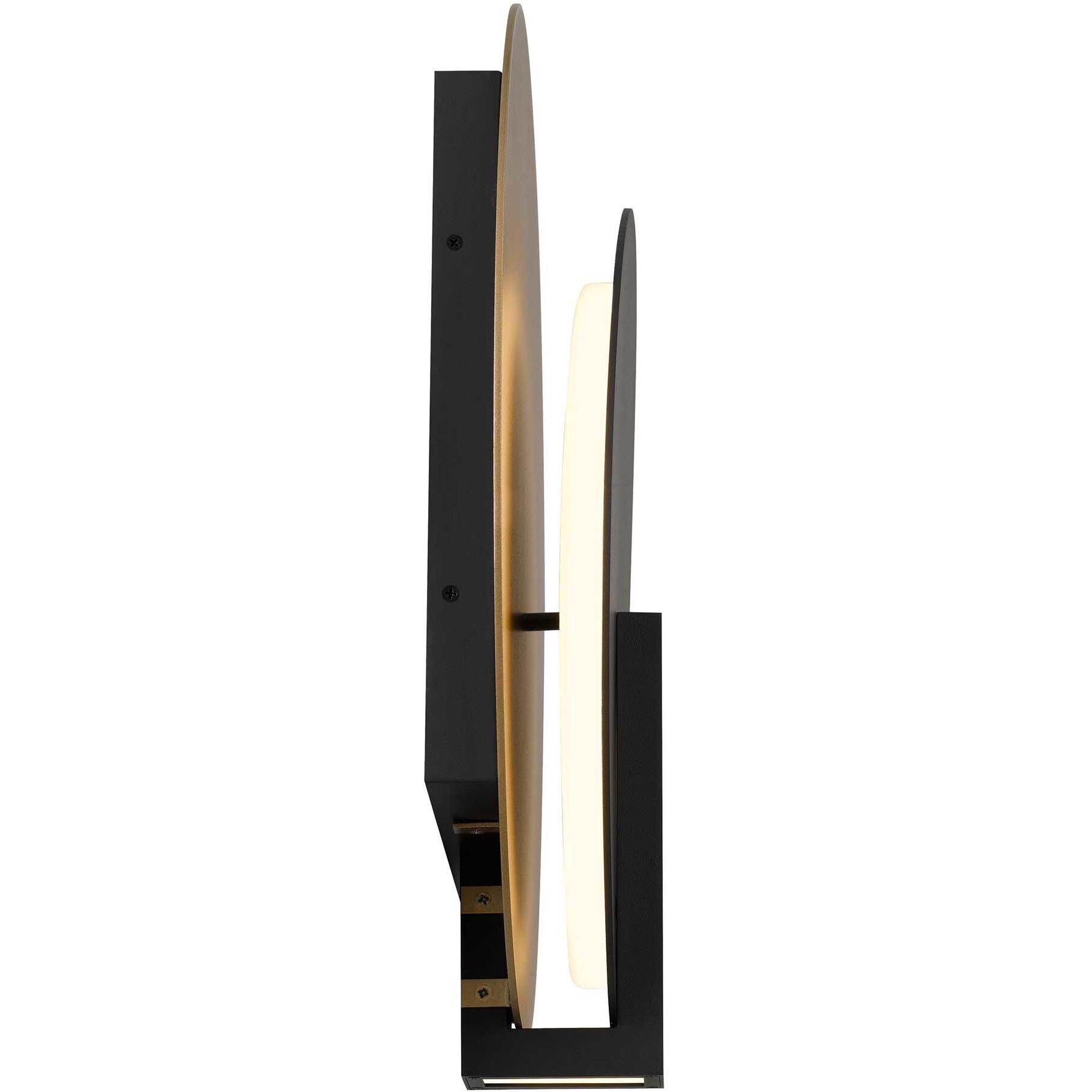 Eclipse LED 18.75 inch Sand Black Outdoor Wall Sconce