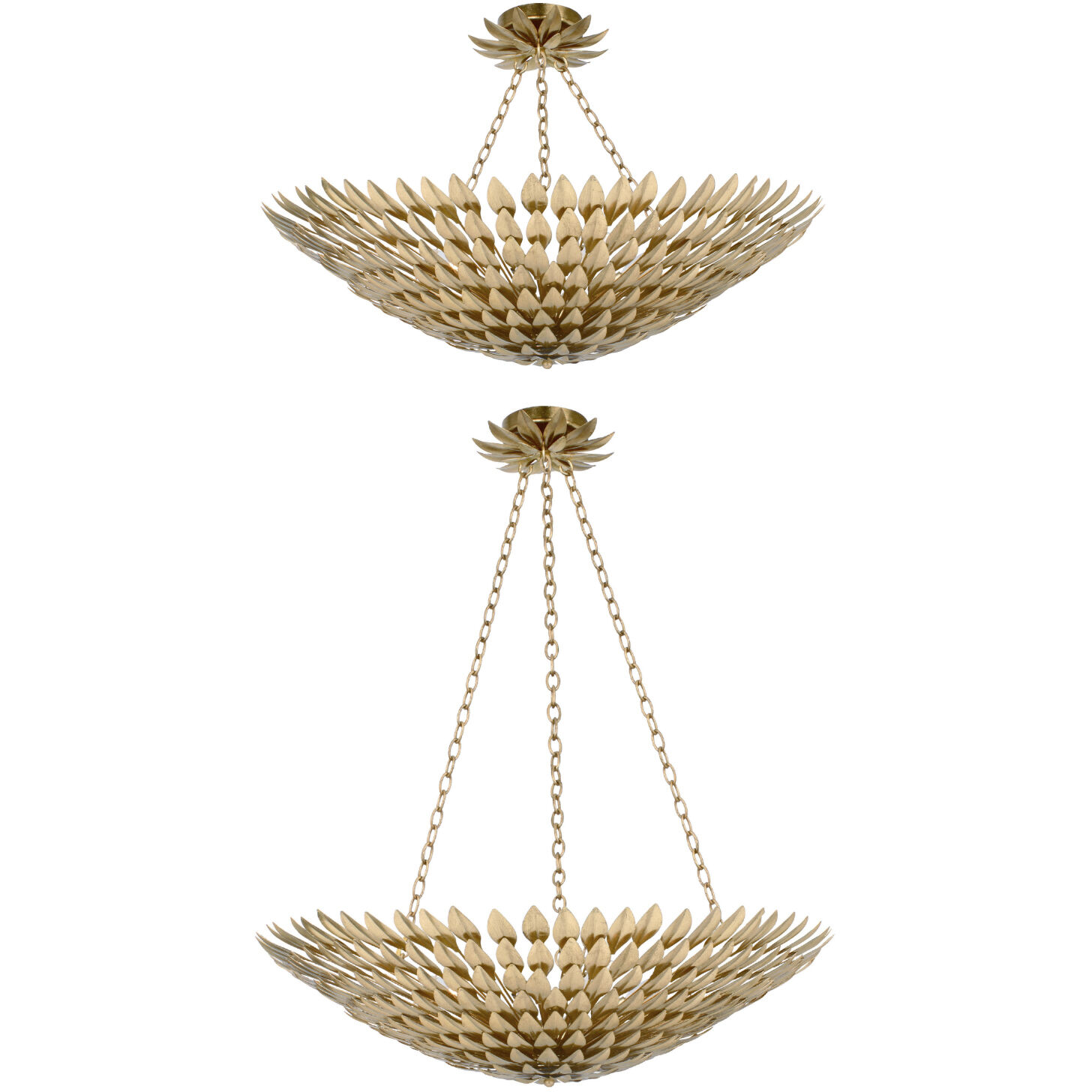 Broche 8 Light 30 inch Antique Gold Chandelier Ceiling Light