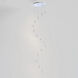 Dewdrop LED 33.75 inch Polished Chrome Multi-Light Pendant Ceiling Light