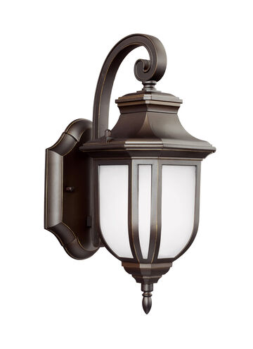 Childress 1 Light 12.63 inch Antique Bronze Outdoor Wall Lantern, Small
