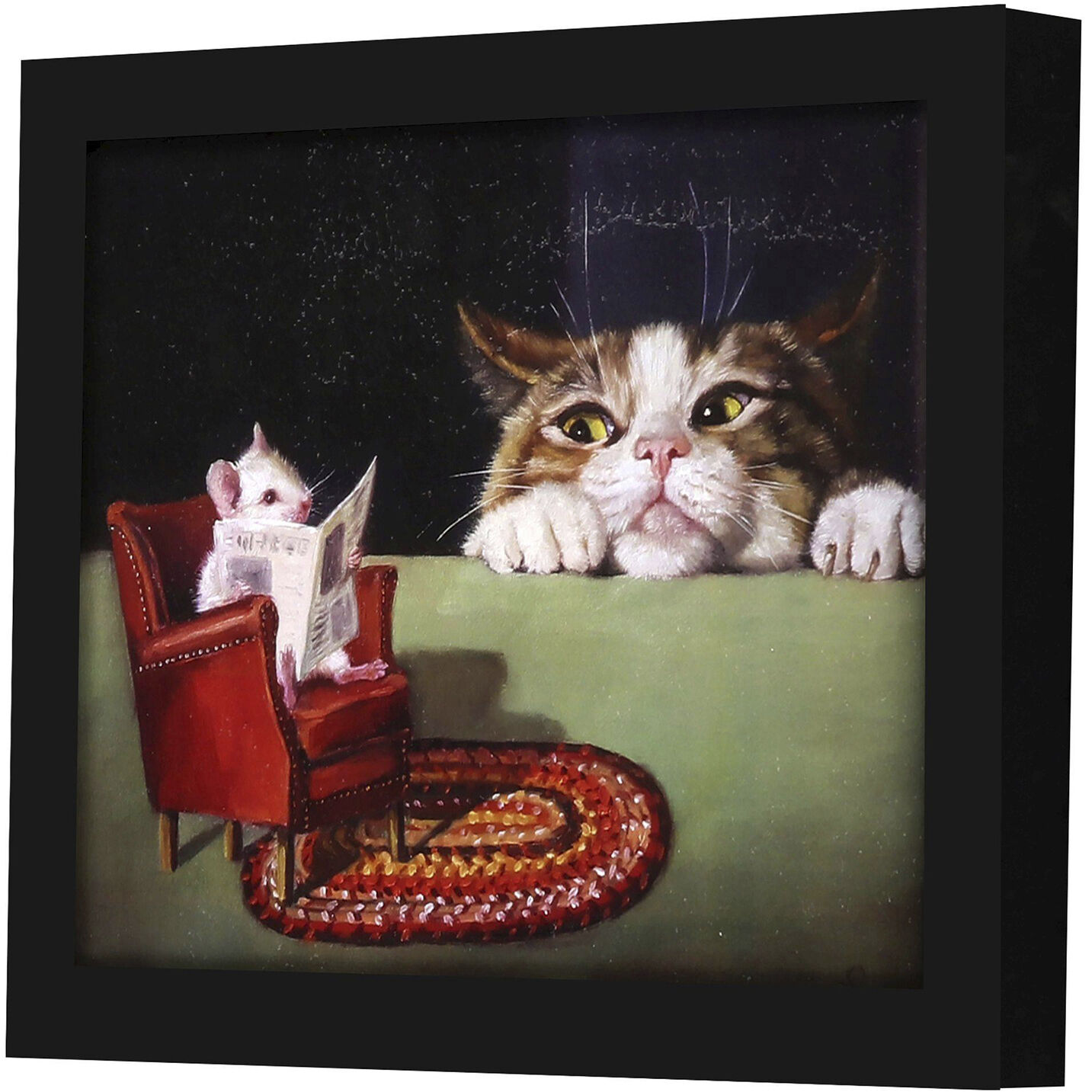Animals 11 X 9 inch Non-Glass Framed Art, Propac