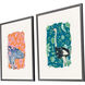 Wild Wonderland Multi and Blue and Green and Pink Framed Art
