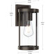 Kagen 1 Light 12 inch Antique Bronze Outdoor Wall Light