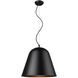 Knell 1 Light 18 inch Matte Black Pendant Ceiling Light
