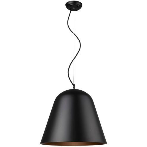 Knell 1 Light 18 inch Matte Black Pendant Ceiling Light
