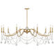 Mariposa 10 Light 60 inch Warm Brass Chandelier Ceiling Light