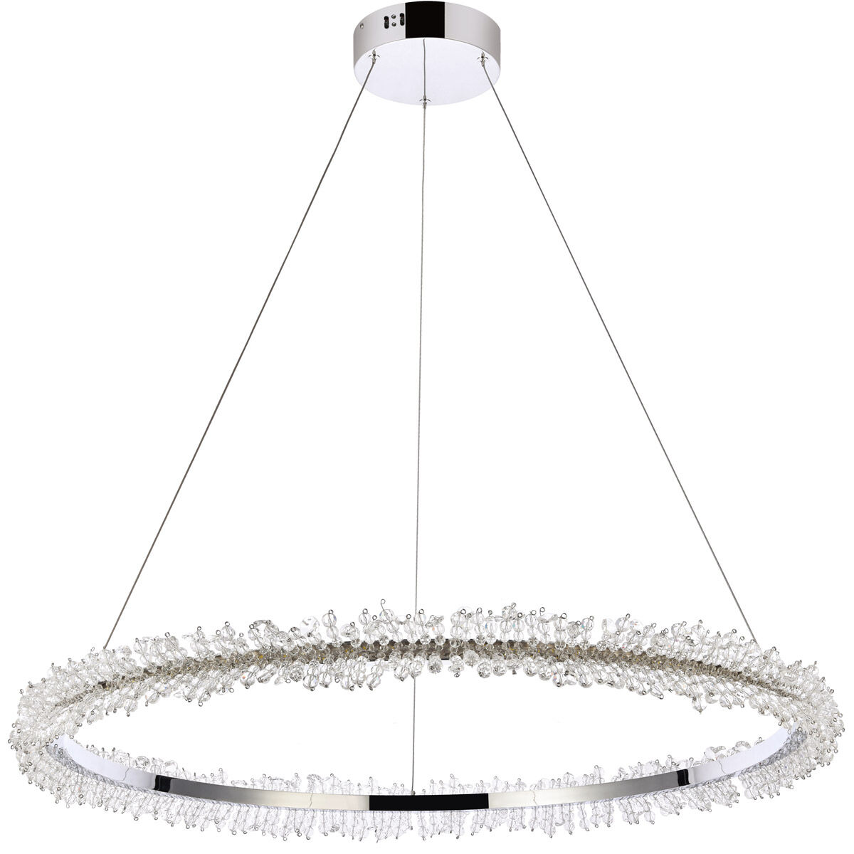 Laurel 34 inch Chrome Pendant Ceiling Light