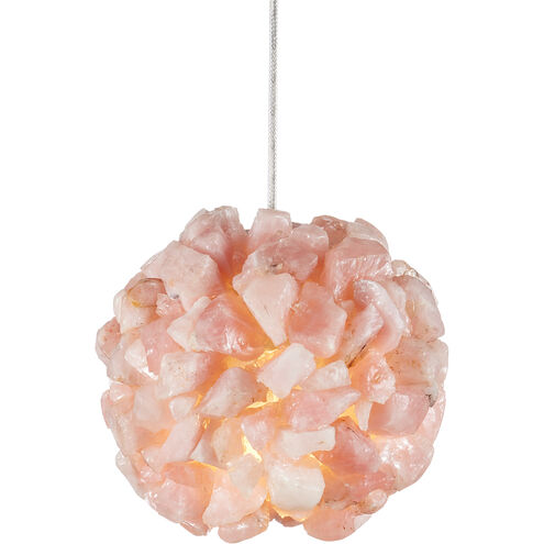 Clio 1 Light 6 inch Rose/Brass Pendant Ceiling Light