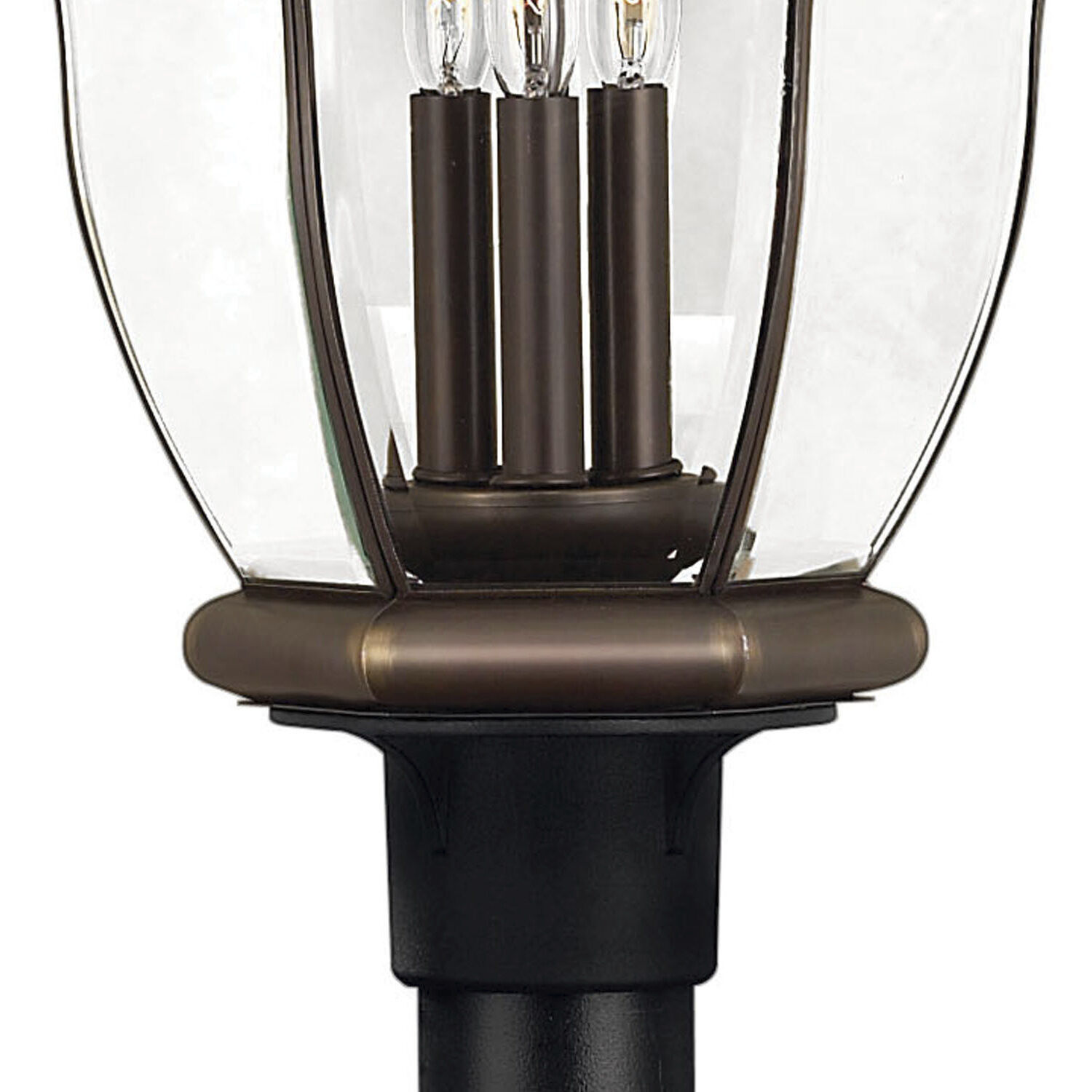 Estate Series San Clemente 3 Light 26.25 inch Copper Bronze Outdoor Post Mount Lantern