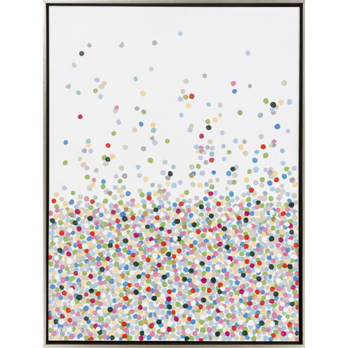 Confetti White Wall Decor, Rectangle