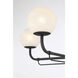 Whitehall 4 Light 30 inch Dark Matte Black Chandelier Ceiling Light
