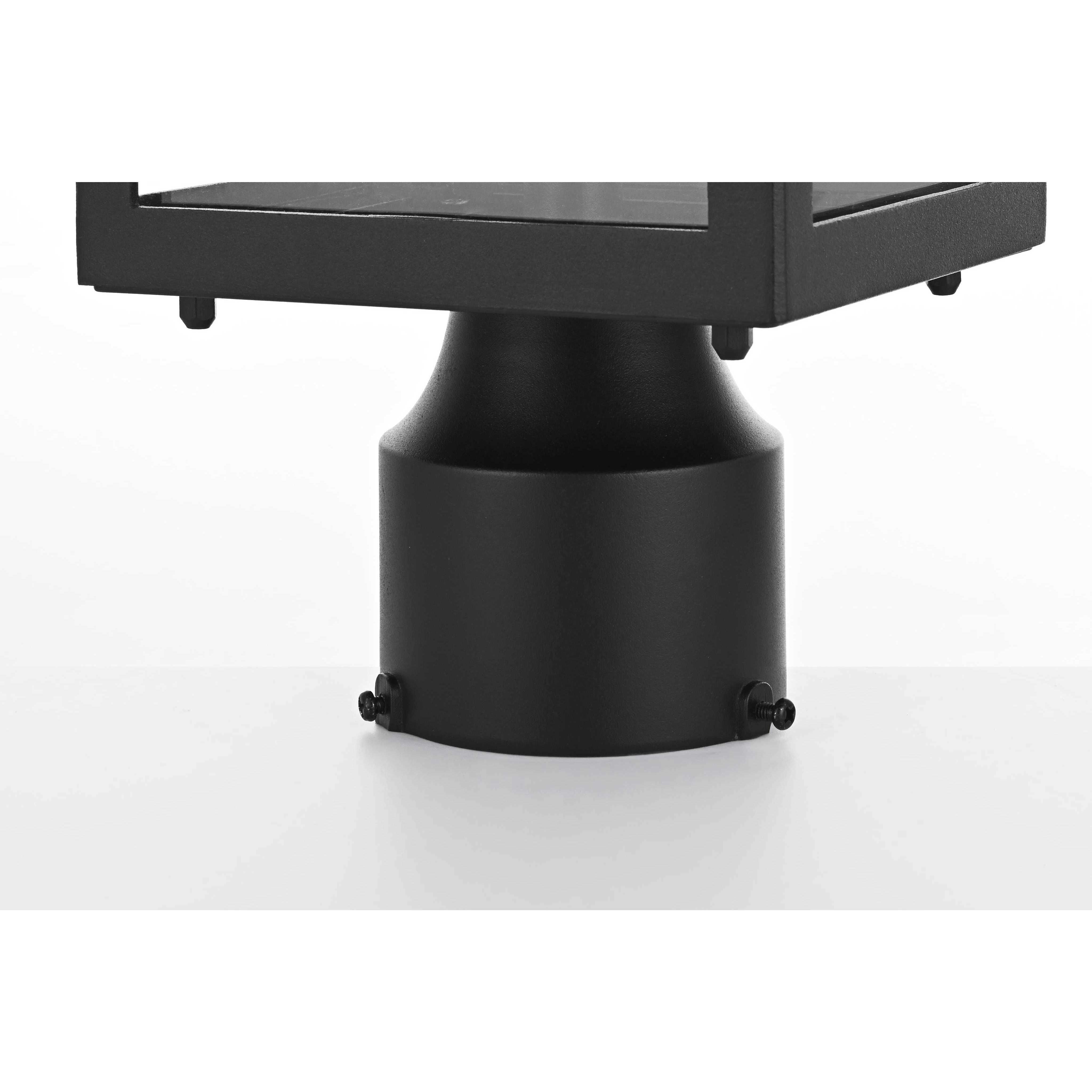 Veda 1 Light 15 inch Black Outdoor Post Light