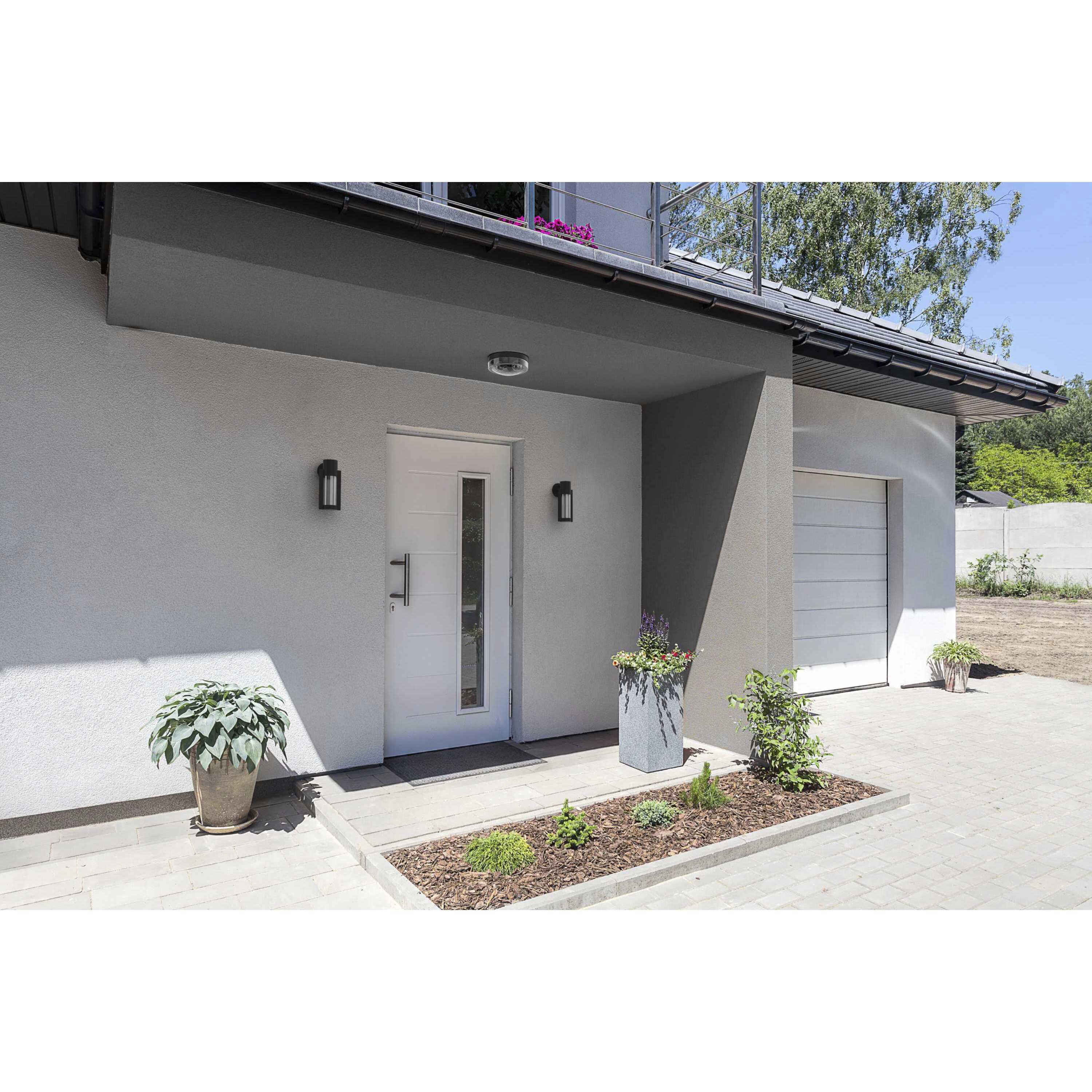 Z-1030 LED LED 12 inch Textured Black Outdoor Wall Lantern, Small, Progress LED