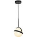 Globo Pendant Ceiling Light in Matte Black