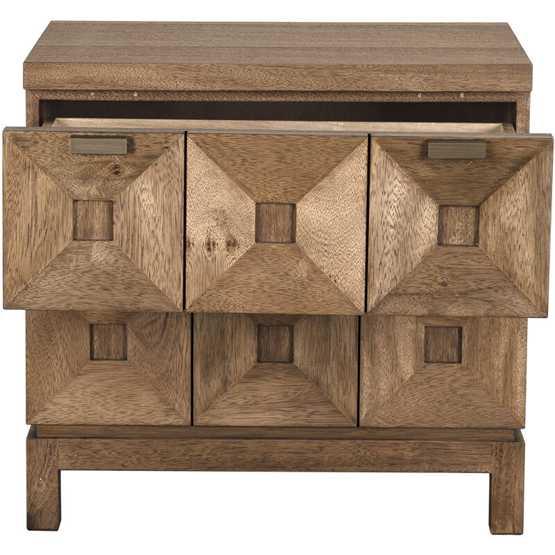 Musashi Dark Walnut Dresser, 2 Drawer