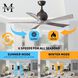 Atlas Irene-5 42 inch Textured Bronze with Barnwood Tone Blades Ceiling Fan in Barn Wood, Paddle Fan
