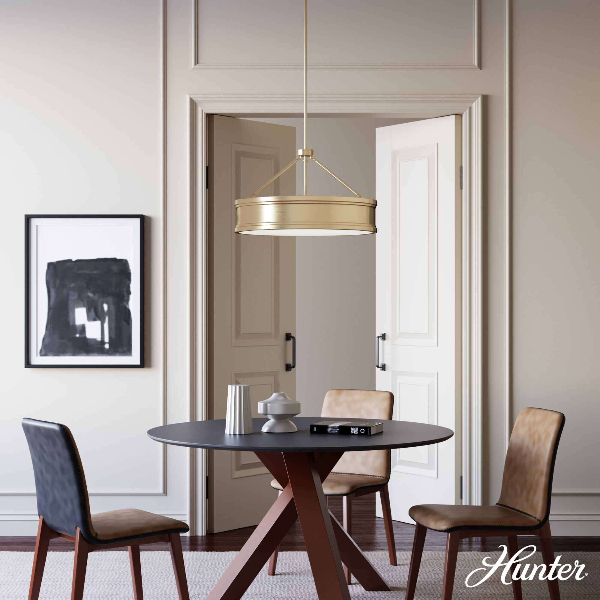 Capshaw 6 Light 24 inch Alturas Gold Pendant Ceiling Light