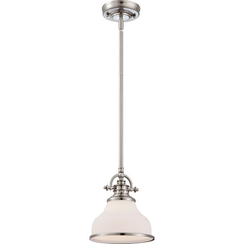 Grant 1 Light 8 inch Brushed Nickel Mini Pendant Ceiling Light