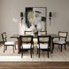 Thiago Natural Rattan and Cream and Black Dining Chair