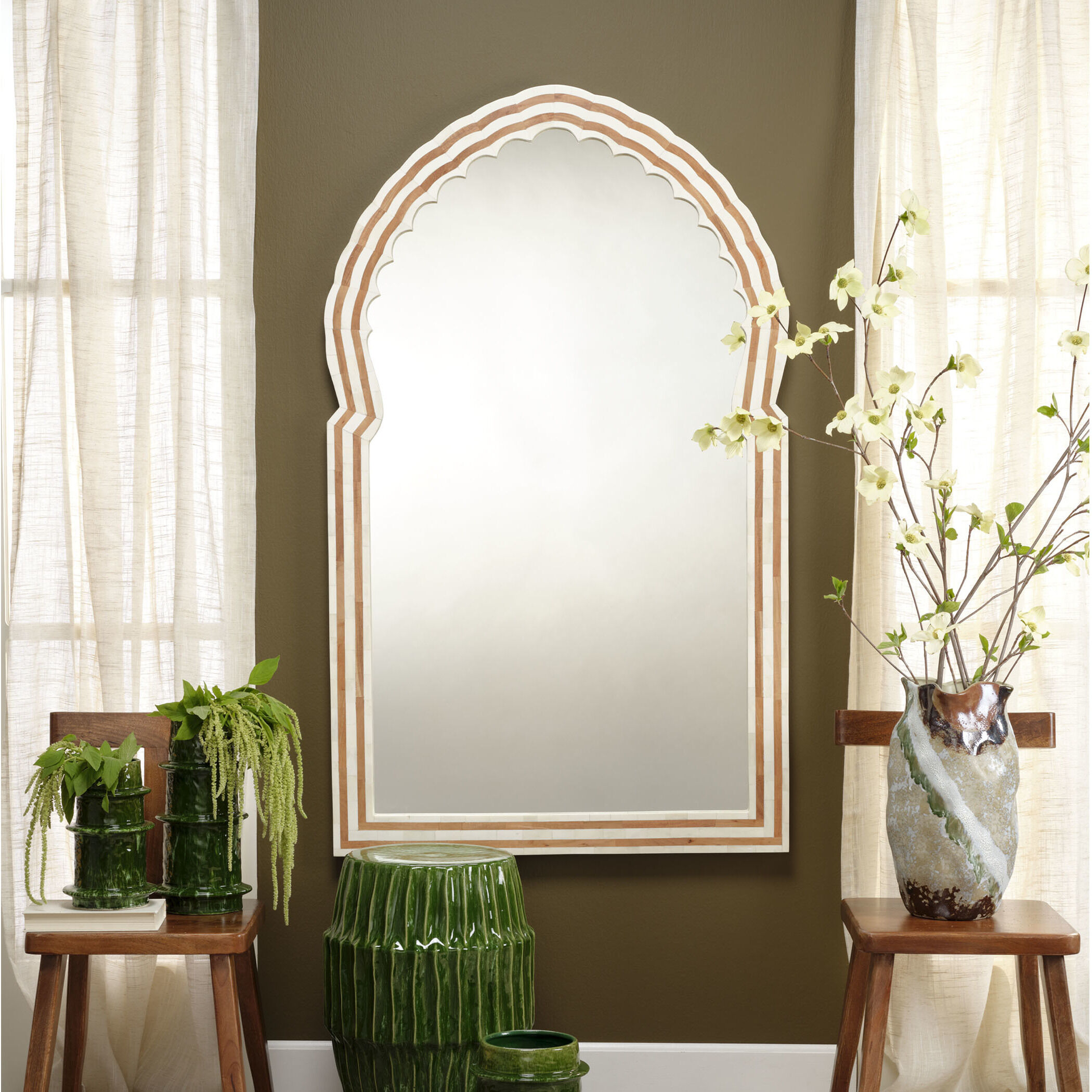 Bardot 60 X 36 inch Natural Wall Mirror