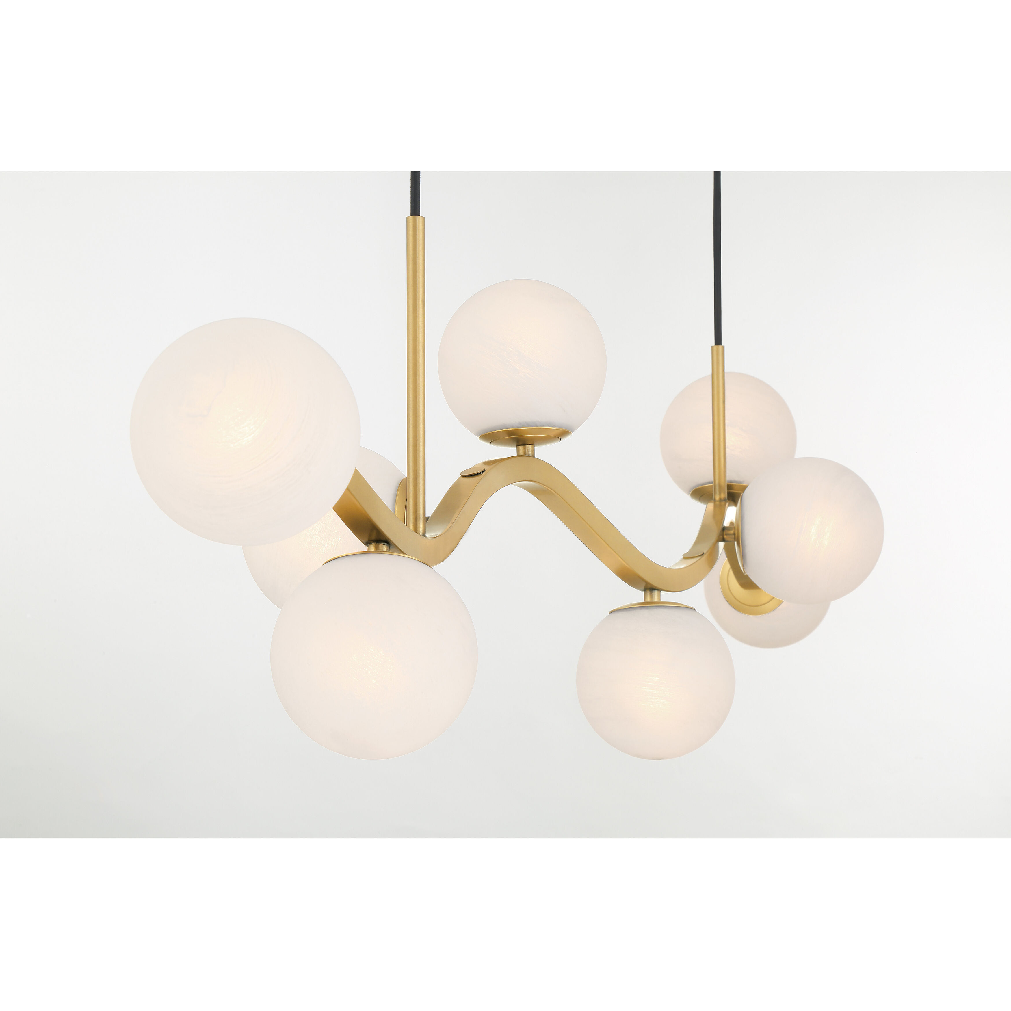 Curven Island Light Ceiling Light in Legacy Brass