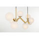 Curven Island Light Ceiling Light in Legacy Brass