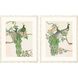 Animals Collection Rubbed Ivory Wood Shadow Box Style With Destressed Edges Framed Art
