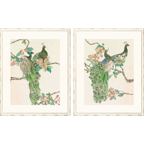Animals Collection Rubbed Ivory Wood Shadow Box Style With Destressed Edges Framed Art
