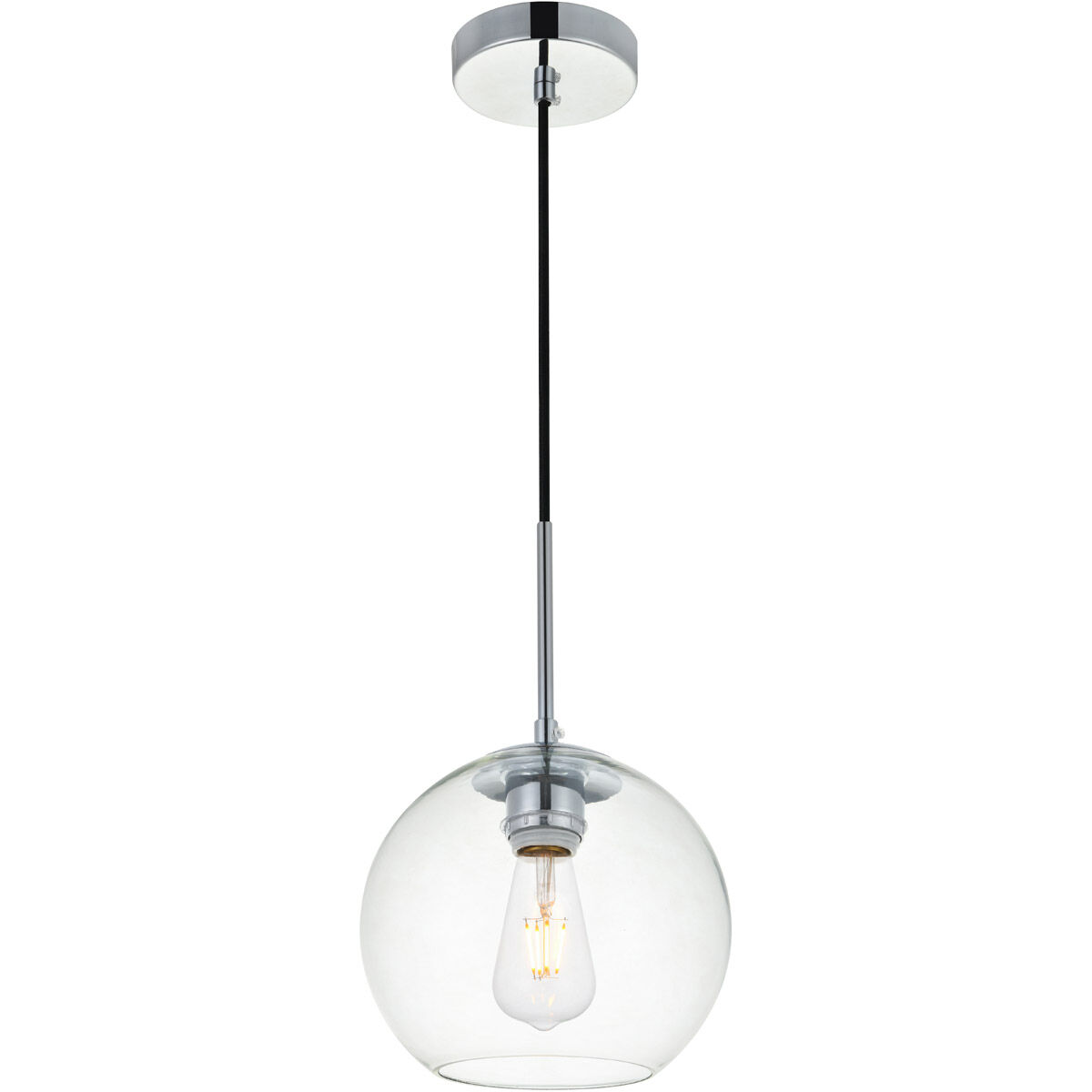 Baxter 1 Light 8 inch Chrome Pendant Ceiling Light