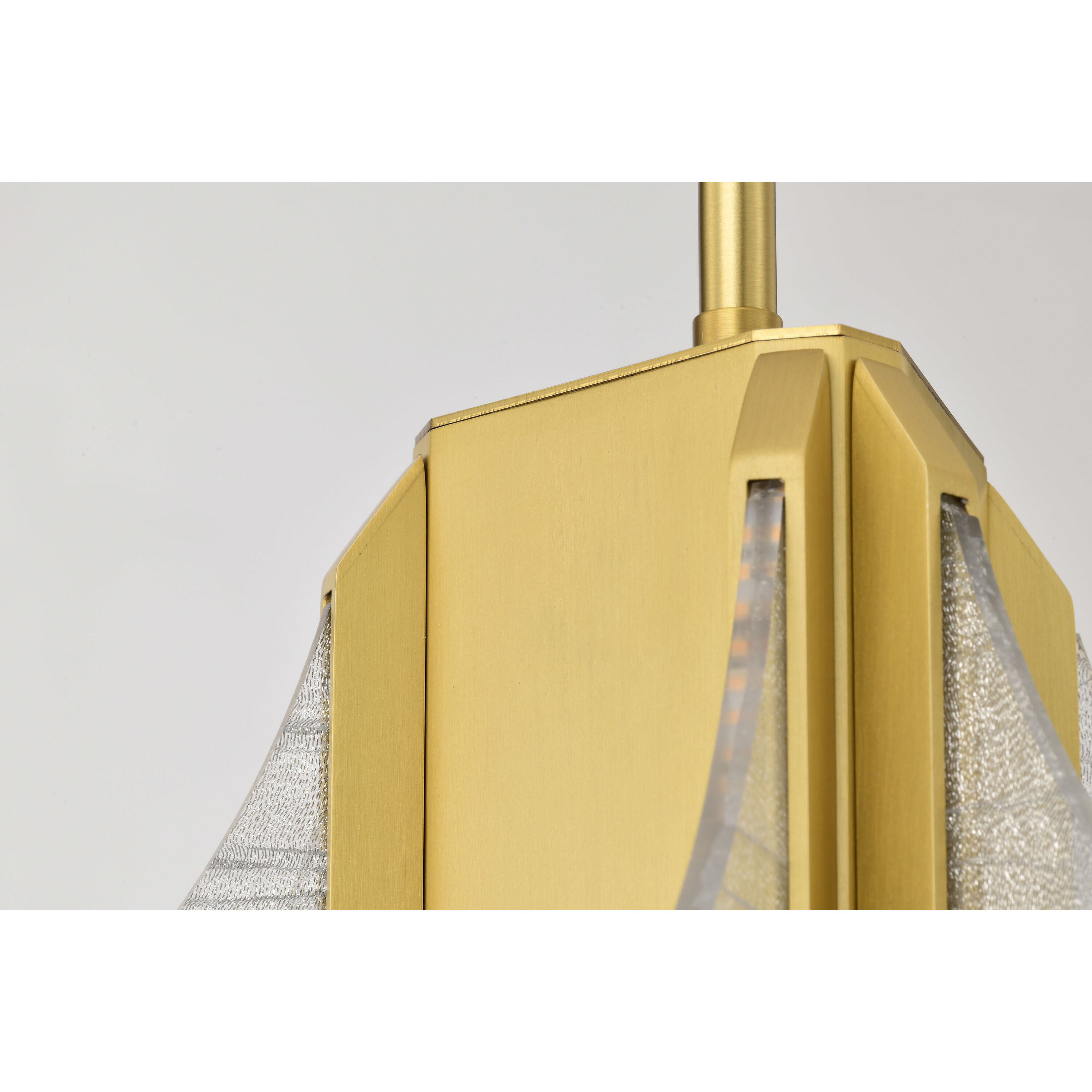 Idris LED 11.5 inch Vintage Brass Pendant Ceiling Light