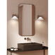 Conic 1 Light 9.33 inch Polished Chrome Bathroom Wall Light