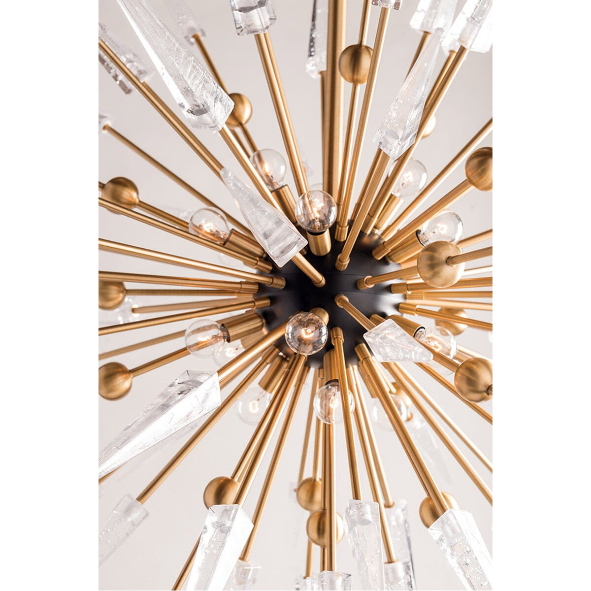 Sparta 12 Light 32 inch Aged Brass Chandelier Ceiling Light