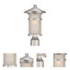 Phoenix 1 Light 15 inch Brushed Silver Exterior Post Mount Light