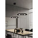 Nebula LED 21.5 inch Black Pendant Ceiling Light