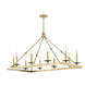 Allendale 10 Light 23.25 inch Aged Brass Chandelier Ceiling Light