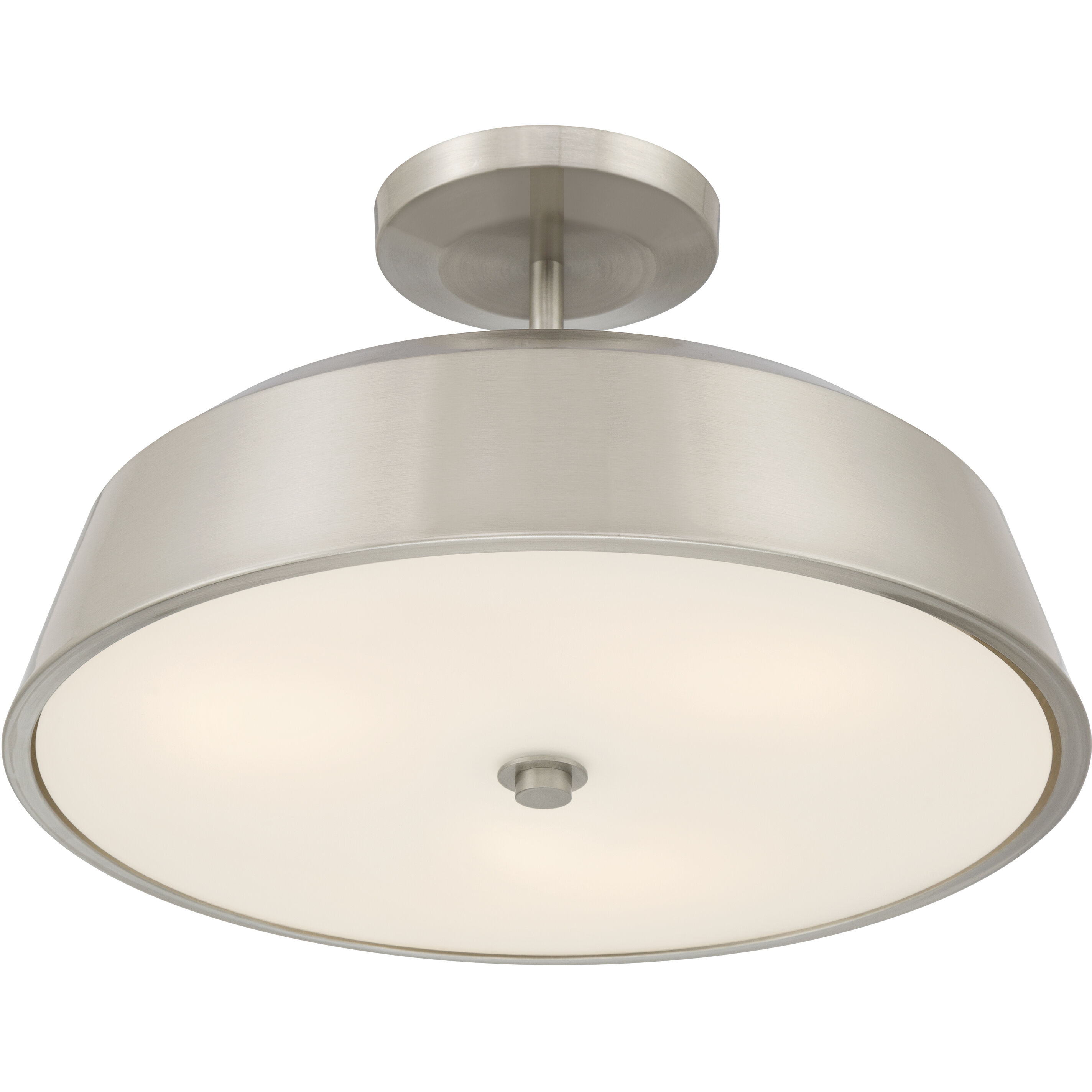 Trellwyn 3 Light 15 inch Brushed Nickel Semi-Flush Mount Ceiling Light