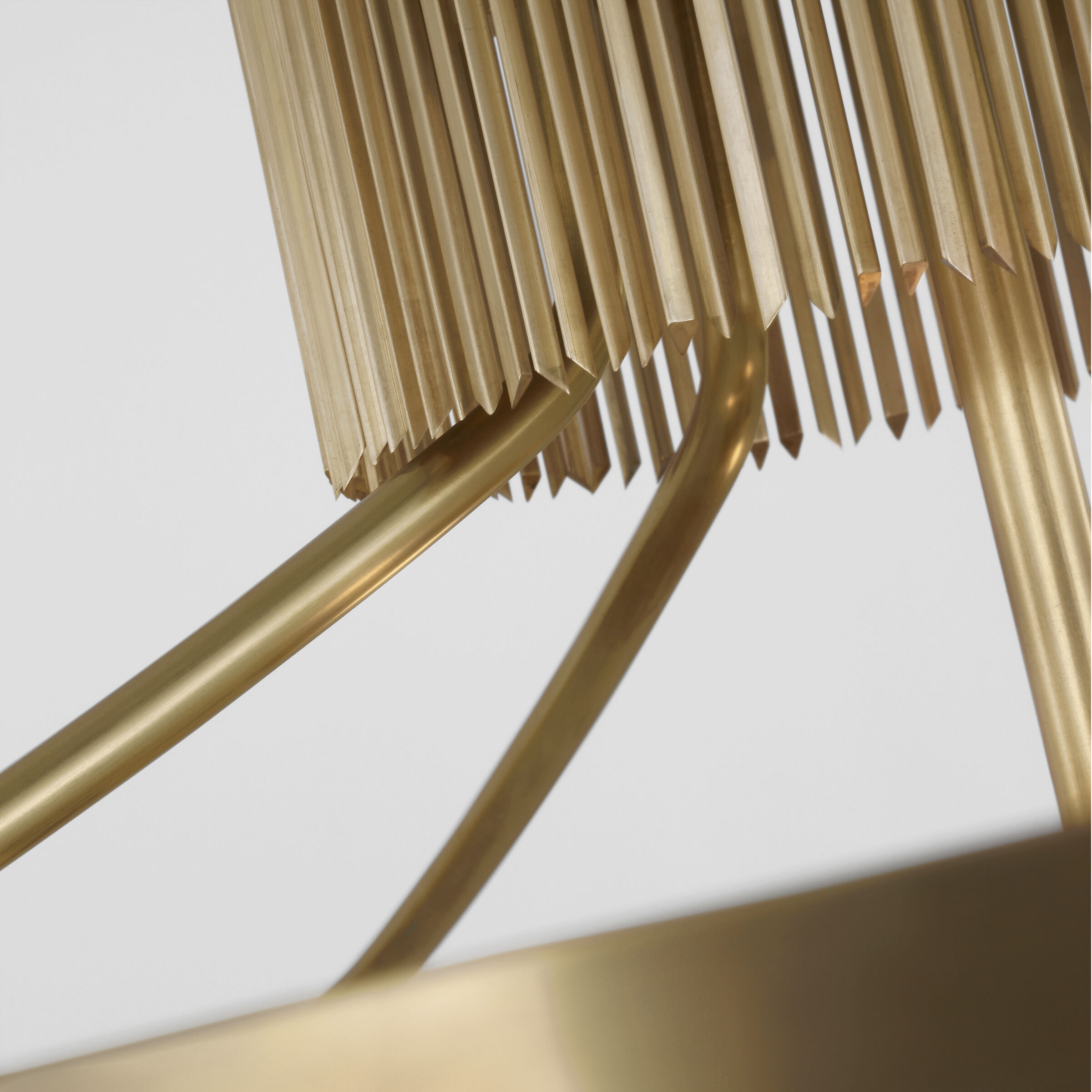 Fisher Weisman Sutton LED 32 inch Antique-Burnished Brass Flush Mount Ceiling Light