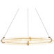 Clique 1 Light 31 inch Aged Brass Pendant Ceiling Light