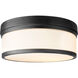 Celeste 3 Light 14 inch Noir Flush Mount Ceiling Light