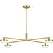 Sean Lavin Khan LED 34 inch Burnished Brass Chandelier Ceiling Light