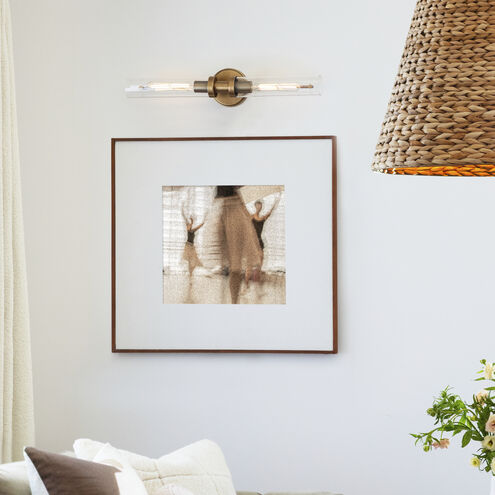 Vaughn 2 Light 25 inch Heritage Brass Vanity Light Wall Light