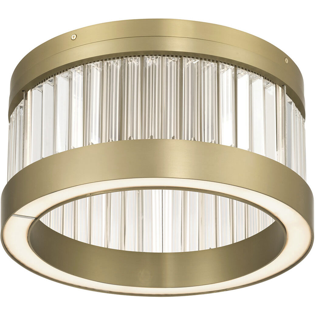 Empra LED 15.75 inch Gold Flush Mount Ceiling Light