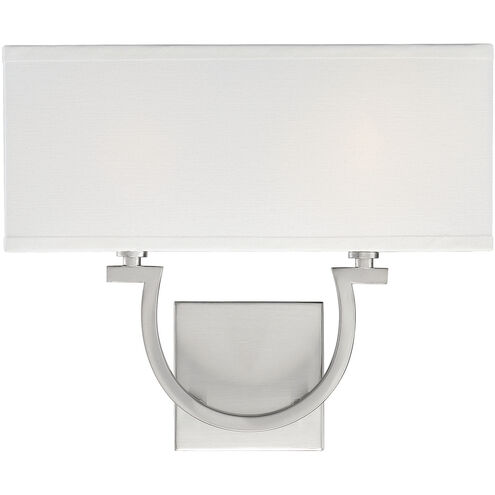 Rhodes 2 Light 14 inch Satin Nickel ADA Wall Sconce Wall Light, Essentials