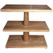 Fatima 28 X 26.5 inch Dark Walnut Side Table