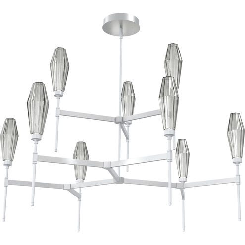 Aalto LED Classic Silver Chandelier Ceiling Light, Round Belvedere
