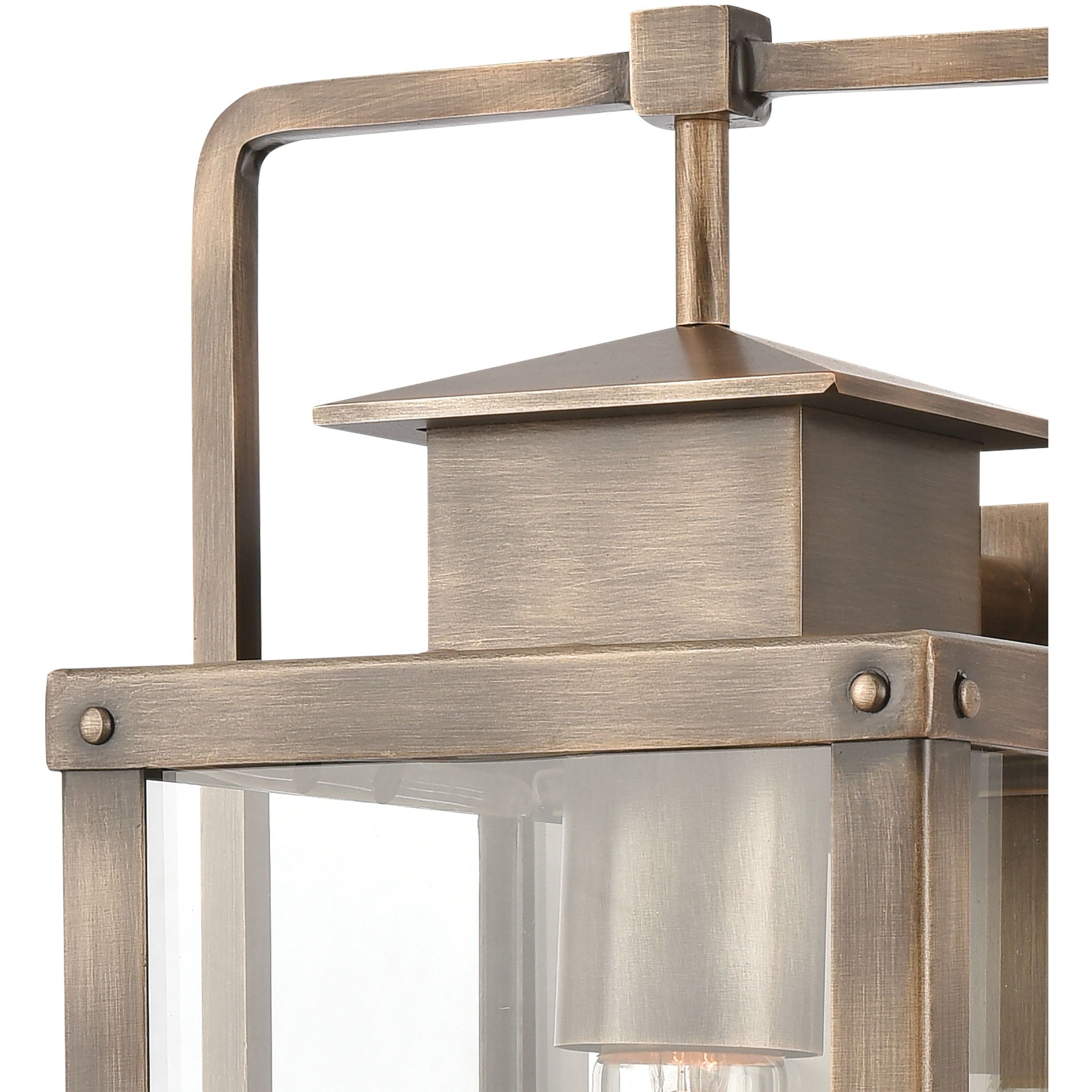 Crested Butte 1 Light 14 inch Vintage Brass Outdoor Sconce